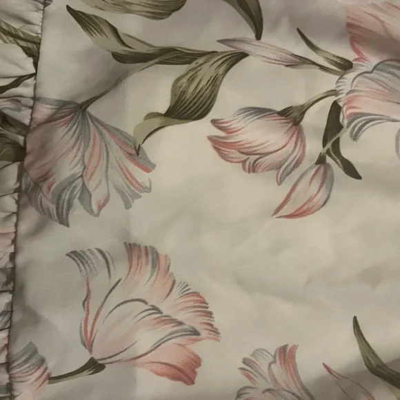 Floral Mini Dress in White and Pink - Picture 4 of 10